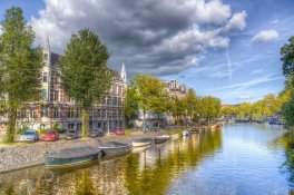 Holandsko, květinové korzo - Den krále v Amsterdamu - Volendam - Nizozemsko