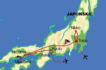 Japonsko - zlatá cesta - Japonsko