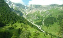 Lechtalské údolí s kartou - Rakousko