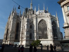 Milano letecky a opera v divadle La Scala a Leonardo da Vinci