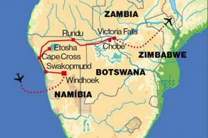 Namibie, Botswana, Zimbabwe, Zambie - Zambie