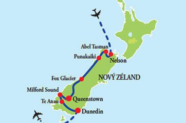 Nový Zéland jih - Nový Zéland
