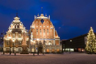 Riga v době adventu - Lotyšsko