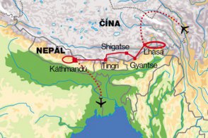 Tibet, Nepál - Čína