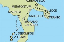 Apulie a Basilicata, Kalábrie + Stromboli - Itálie