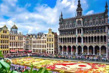 Belgie: květinový Koberec a Brusel - Belgie - Brusel