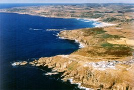 Cornwall, jižní Anglie letecky