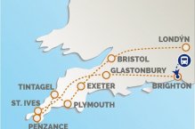 CORNWALL - PO STOPÁCH KRÁLE ARTUŠE - A NÁRODNÍ PARK DARTMOOR - Velká Británie