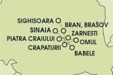 Drákulova Transylvánie, Bucegijské hory - Rumunsko