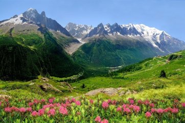 Francie - Savojské Alpy - výhledy na Mont Blanc a Dents du Midi - Francie - Savoie