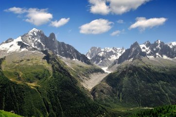 Francie - Savojské Alpy - výhledy na Mont Blanc a Dents du Midi - Francie - Savoie