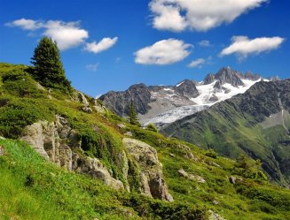 Francie - Savojské Alpy - výhledy na Mont Blanc a Dents du Midi