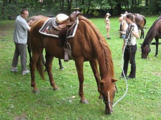 Indiánské táboření s jízdou na koni
