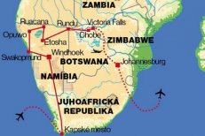 Jihoafrická republika, Namibie, Botswana, Zimbabwe, Zambie - Jihoafrická republika