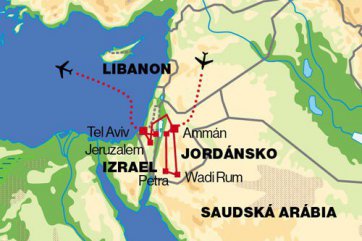 Jordánsko, Palestina, Izrael - Palestina