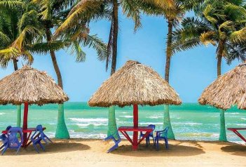 Karibská dovolená s palmami v pozadí - Kolumbie