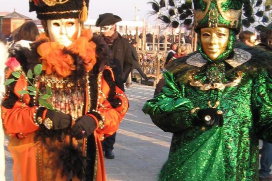 Karneval v Benátkách - letecky - Itálie