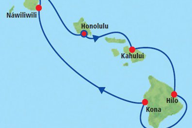 Kolem Havajských ostrovů - plavba - Havajské ostrovy