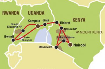 Masai Mara Safari v Keni a horské gorily v Ugandě - Uganda