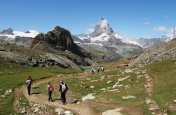 Matterhorn, Saas Fee, švýcarská perla s kartou - Švýcarsko