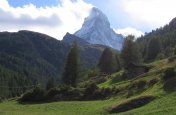 Matterhorn, Saas Fee, švýcarská perla s kartou - Švýcarsko