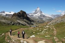 Matterhorn, Saas Fee, švýcarská perla s kartou - Švýcarsko