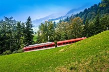 Mont Blanc Express, ohromující panorma Wallisu a Leukerbad - Švýcarsko
