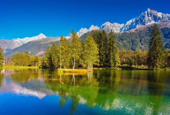 Mont Blanc s kartou - ďábelské Švýcarsko - Švýcarsko