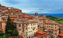 Mozaika Umbrie - Gubbio - Assisi - Perugia - zelené srdce Itálie - Itálie