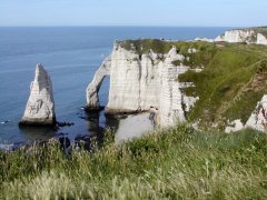 Normandie a Alabastrové pobřeží letecky