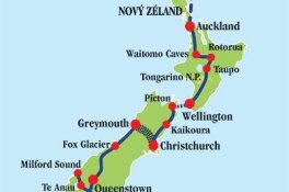 Novým Zélandem od severu k jihu - Nový Zéland