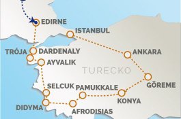 Okruh Tureckem – za krásou Orientu, západní i jižní pobřeží, Pamukkale a Kappadokie - Turecko