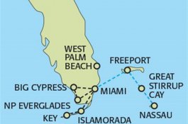 Slunečnou Floridou na Bahamy, k ostrovům Kryštofa Kolumba - USA