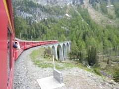 Švýcarské Alpy a horský vláček Bernina Express