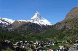 Švýcarsko - Leukerbad - termální lázně a hory - Švýcarsko