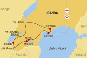 Uganda - gorilí stezka - Uganda