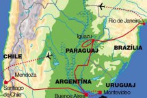 Velikonoční ostrov, Chile, Argentina, Brazílie, Uruguaj - Argentina