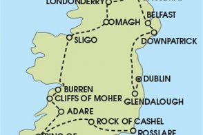 Velký okruh Irskem ostrov sv. Patrika - Irsko