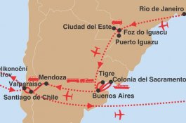 Z Ria až na pobřeží Pacifiku a Velikonoční ostrov - Brazílie